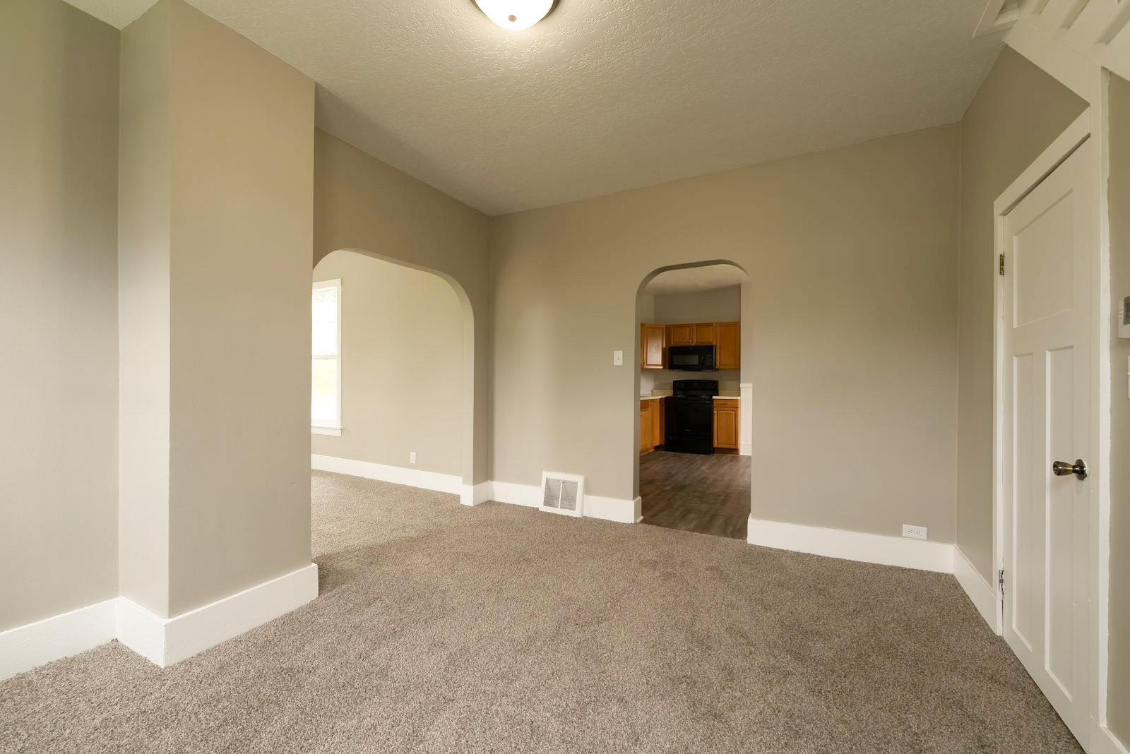 High-end manual real estate photo editing of a bedroom before